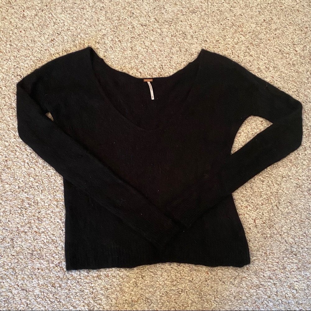 Free People Black Sweater